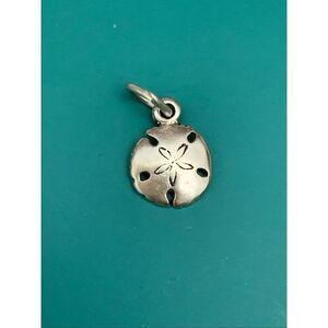 Sand Dollar Small Sterling Silver Jewelry Charm #beach #shelling #shell